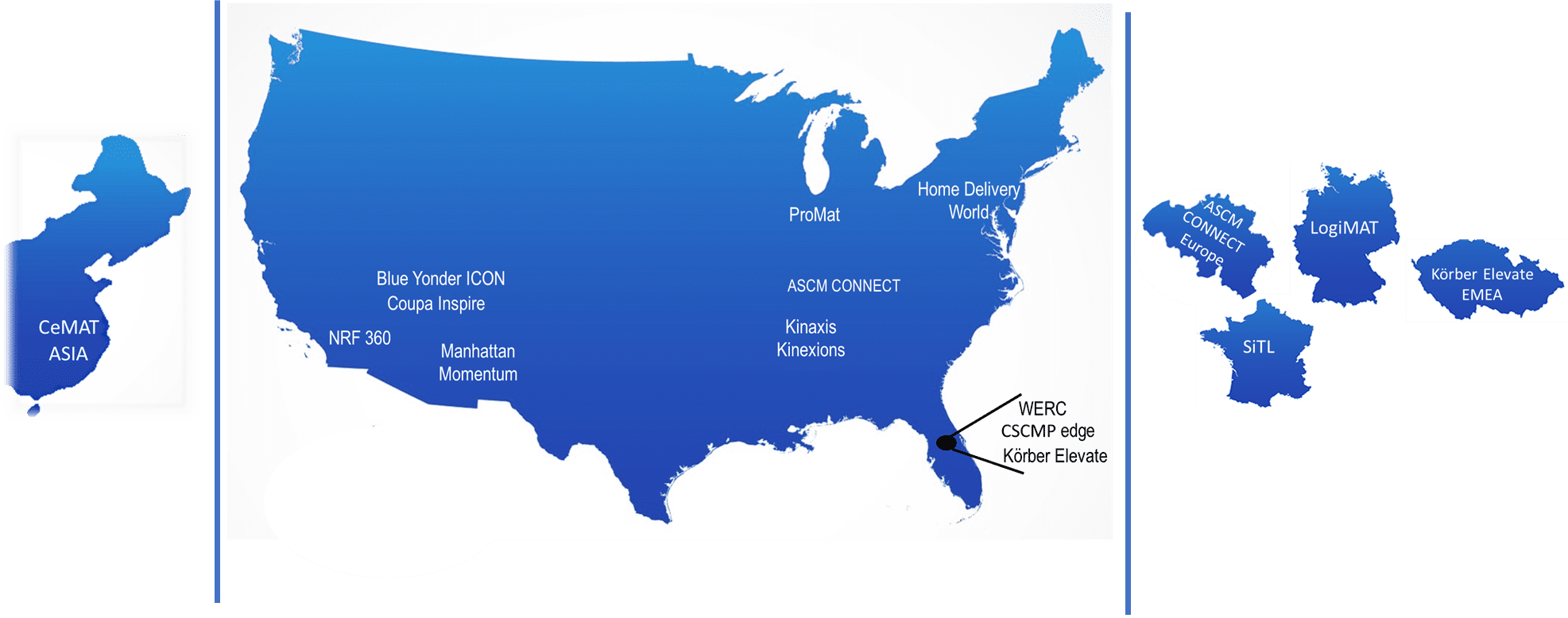 Supply Chain Conference Map