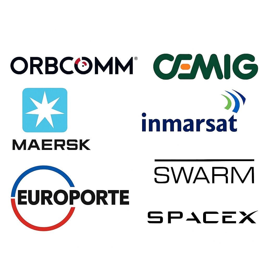Maersk, ORBCOMM, Cemig, Inmarsat, Europorte, Kinéis, Swarm Technologies, GREATECH, spacex